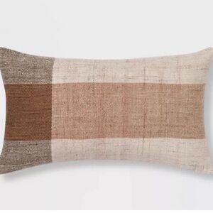 ISO Target threshold Oversized Textured Woven Lumbar Throw Pillow